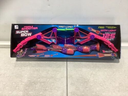 ALLCELE Faux Bow 3 Bow & Foam Arrow Set with Light - Lot 466