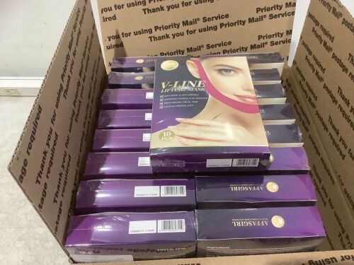 Lot of (17) V-Line Lifting Masks, 10 pcs - Lot 504