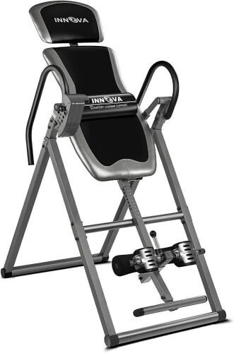 Innova Inversion Table with Adjustable Headrest, Reversible Ankle Holders, and 300 lb Weight Capacity - Lot 530