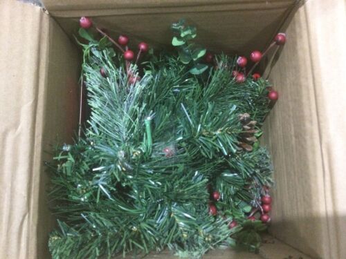 Set of 2 Pre-Lit Pathway Christmas Trees w/ Pine Cones, Timer - 24.5in - Lot 552