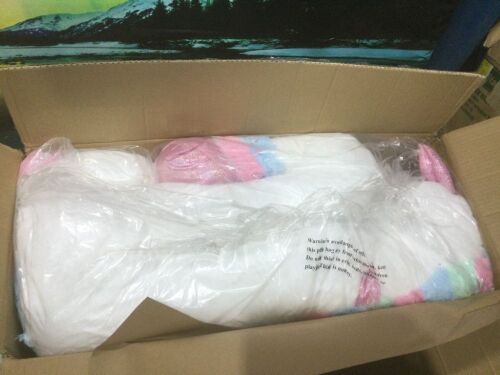 Kids Extra Large Life-Size Plush Rainbow Unicorn Stuffed Animal w/ Soft Fur - Lot 594