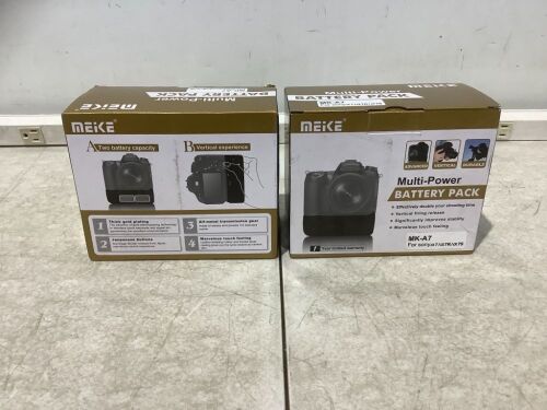 Lot of (2) Meike Multi-Power Battery Pack for Sony  - Lot 765