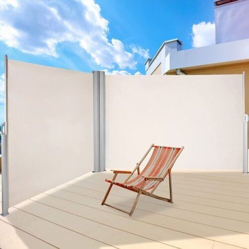 VEVOR Double Retractable Side Awning 236" x 71" - Lot 806