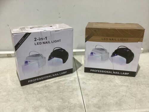Lot of (2) LED Nail Lights  - Lot 830