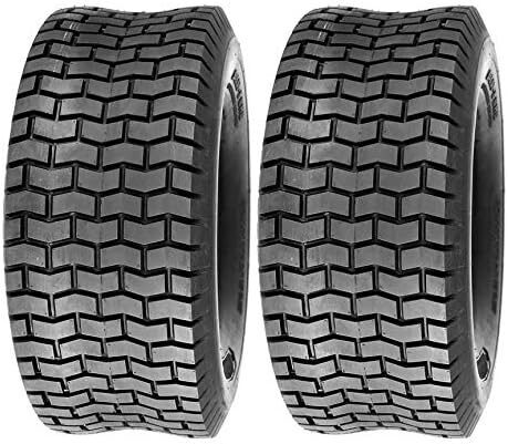 Two 16x6.50-8 Lawn Mower Tractor Tires Turf Tubeless 16x650-8