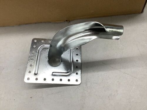 Case of Pex Tubing Bend Support With Mounting Plate