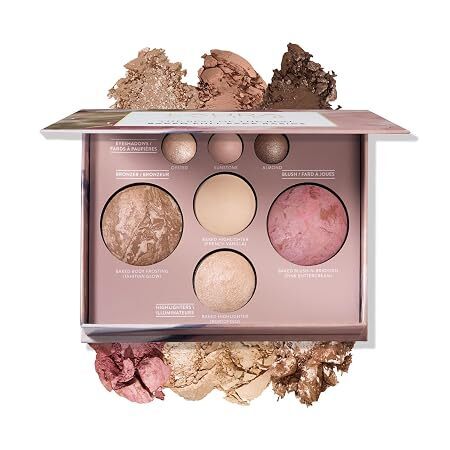 LAURA GELLER NEW YORK Best of the Best Baked Palette – 7-in-1 Full Face Palette – Bronzer, Blush, 2 Highlighters & 3 Eyeshadows