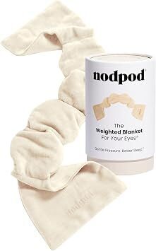 Nodpod Gentle Pressure Sleep Mask | Patented Light Blocking Design for Sleeping, Traveling & Relaxation - Bone