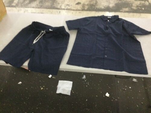 Nav Blue Shorts & Shirt, XL