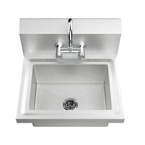 ROVSUN 17" x 15" Wall Mounted Stainless Steel Hand Wash Sink