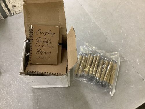 Religious Notebooks & Pens, 25 Pack