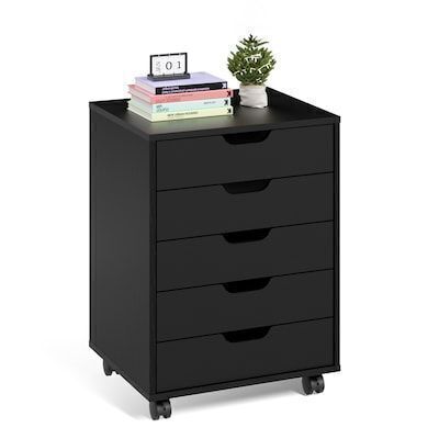 VINGLI 19W x 25.6H 5-Drawers Mobile File Cabinet
