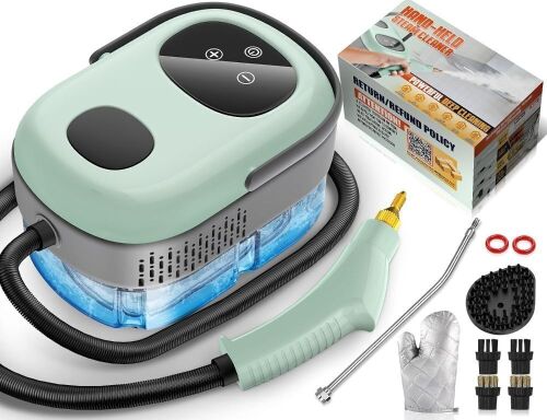Handheld 2500W High Pressure Multipurpose Steam Cleaner with 38.8OZ Large Tank