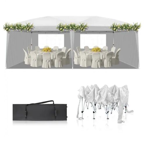 10x20ft Pop Up Canopy Tent with 4 Sidewalls