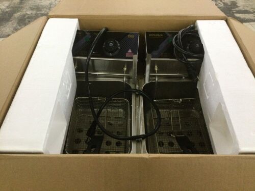 ROVSUN 22.8 QT 110V 5000W Double Tank Electric Deep Fryer