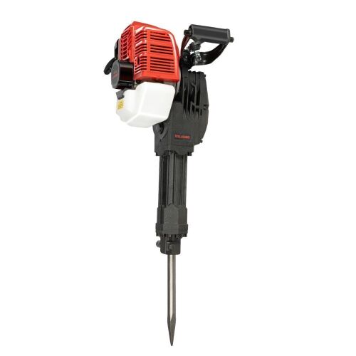52CC 2 Stroke Gasoline Demolition Jack Hammer Concrete Breaker with Flat Chisel Bull Point Chisel