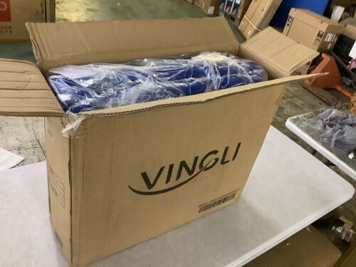 VINGLI 12FT x 24FT 12Mil Heavy Duty Solar Pool Cover for Above Ground Pool Blue