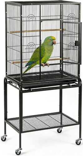 Metal Bird Cage with Wheels