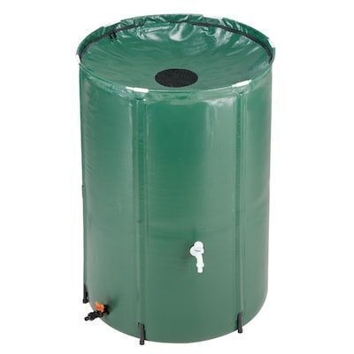 100 Gallon Portable Green Rain Barrel Collapsible Tank