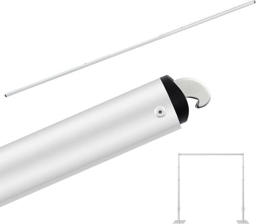 4-10ft Double Layer Adjustable Crossbar and Hangers for Use with Pipe and Drape Backdrop Stand
