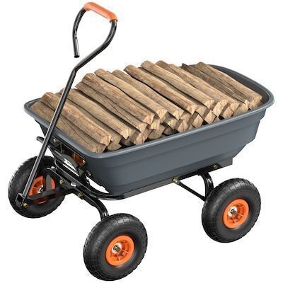 VINGLI 10-in Tires 600LBS Capacity All-Terrain Dump Quick-Release Cart Wagon
