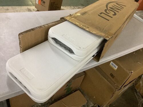 6 Feet Plastic Folding Bench, 2 pack
