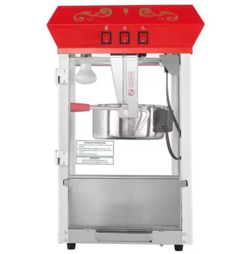 Vevor Popcorn Maker, 850 W Popcorn Popper Machine, 8 oz Kettle Makes 48-Cups per Batch