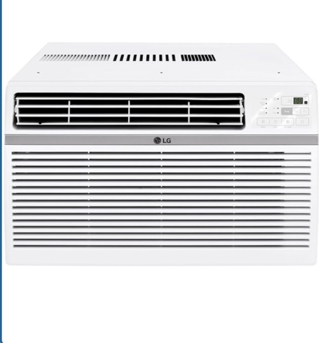 LG 8,000 BTUWindow Air Conditioner, 115V, 350 Sq.Ft. (14' x 25' Room Size), Quiet Operation, Electronic Control with Remote, 3 Cooling & Fan Speeds, Auto Restart