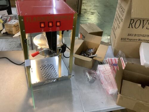 ROVSUN 8 oz Red Popcorn Machine Countertop