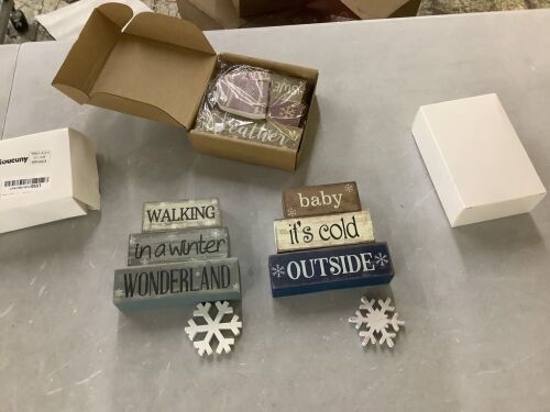 Lot of Winter Table Decorations