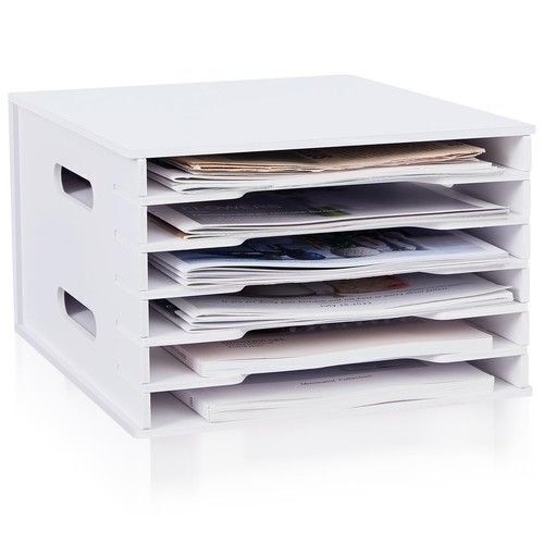 6 Tier 8.5" x 11" Scrapbook Paper Organizer