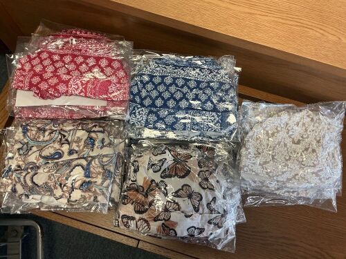 Pre-Tied Silky Bandana Headwrap, Lot of 36