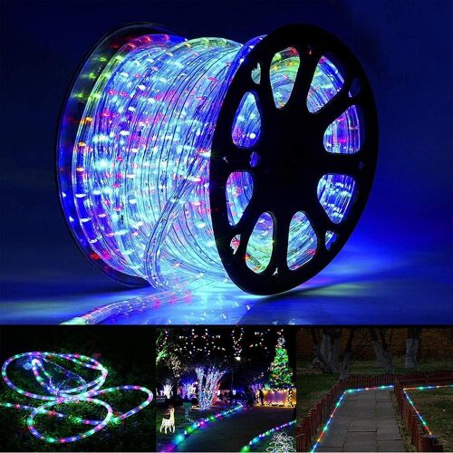 LED Rope Lights Outdoor, 1440 LED Flexible Tube Lights with 8 Modes, Waterproof LED Rope Lighting for Outside, Garden, Patio, Bedroom, Party, Pool, Fences, Indoor Outdoor Decoration