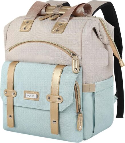 FALANKO Laptop Backpack for Women,15.6 inch Computer Backpack for Work School Nurse Teacher with Laptop Compartment,RFID,Large Wide Open,Travel BackpackTravel School Outdoor Activities