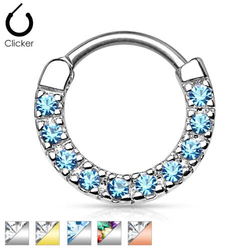 OUFER Septum Rings 16G, Septum Piercing Jewelry, 316L Surgical Steel Silver