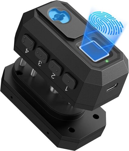 Biometric Trigger Lock for Rifles Shotguns Handguns Quick Access | Fingerprint PIN Key Access; Quick-Release Lock; Rifle Shotgun Handgun Use; Secure Storage; Child Safety