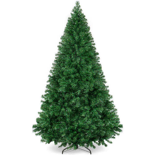 Artificial Green Christmas Tree, Unlit Pine Design w/Easy Assembly 4.5ft