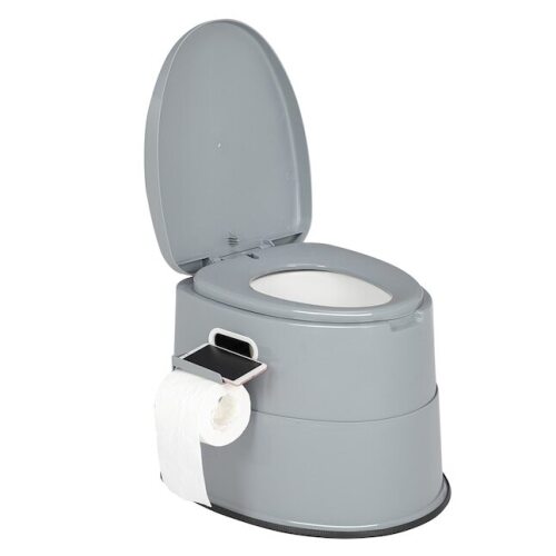 Portable Toilet with Detachable Inner Bucket Removable Paper Holder