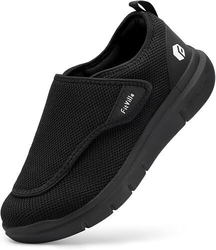 Diabetic Shoes for Men Extra Wide Slip-on Shoes for Swollen Feet Adjustable Walking Shoes for Elderly Foot Pain Relief Neuropathy - EasyTop Wings