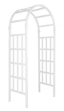 Vinyl Garden Arbor PVC Wedding Arch for Ceremony Party Garden Trellis for Climbing Plants