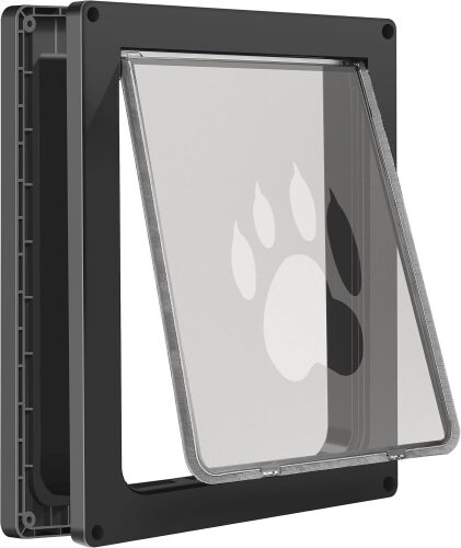 CEESC Large Dog Door for Pets Up to 100 lb, Weatherproof Pet Door for Cats and Dogs, Durable, Snap-in Closing Panel Included, Suitable for Interior and Exterior Doors