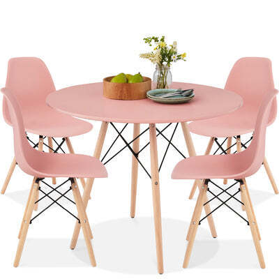 4 Piece Mid Century Chair Set (table not included)