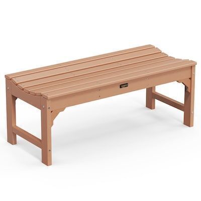 VINGLI 46-in W 800 lbs Capacity HDPE All-Weather Patio Bench