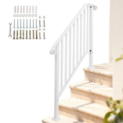 VINGLI 3-4 Steps Handrails for Outdoor