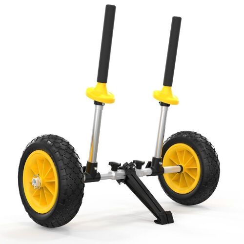 Bonnlo Kayak Cart w/ 10" Wheels, 7.1"-17.1" Adjustable