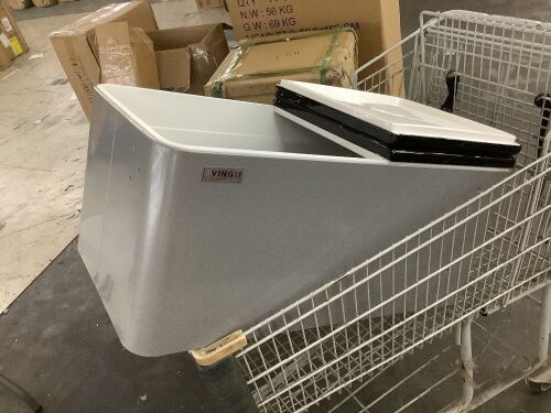 80qt Patio Cooler - Missing Hardware, Bottle Opener & Catcher