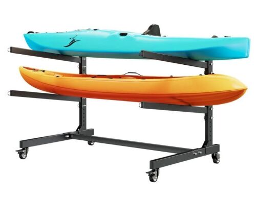 Bonnlo Kayak Stand Freestanding, Storage Rack for Two
