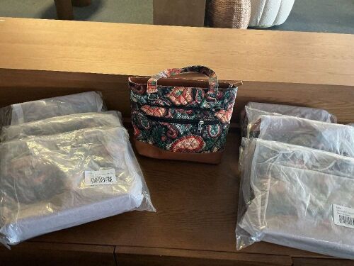 quilted Multi-Paisley Handbag, Lot of 6