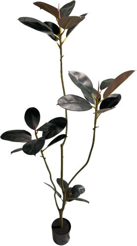 AfanD Artificial Rubber Tree,5.3ft Tall Fake Plants Artificial Rubber Plants for Indoor, Fake Trees for Office Home Living Room Floor Patio Greening Porch Decor