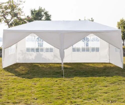 10x20 Party Tent with 6 Removable Sidewalls for Parties, Weddings, BBQ, Waterproof Outdoor Event
